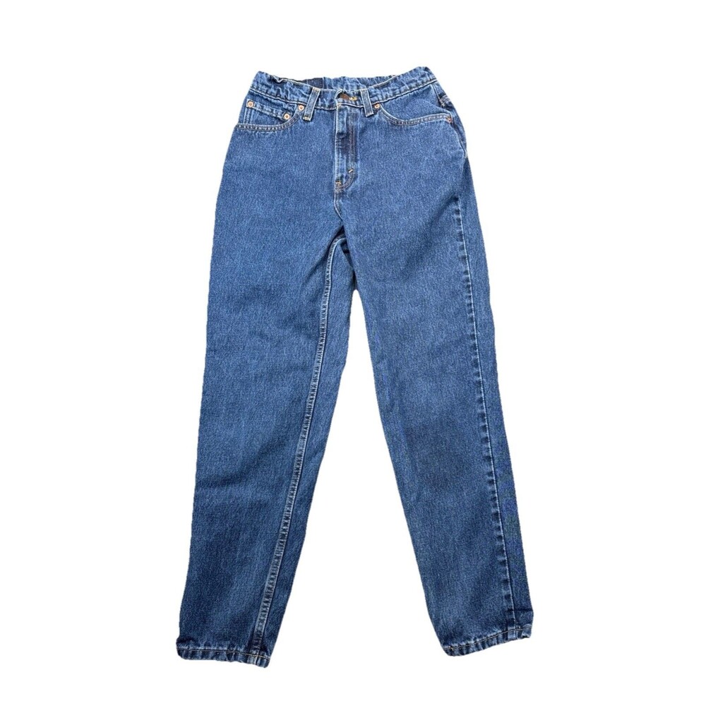 Levis 521 Jeans Womens 8 Petite USA Made High Waist Tapered Mom 90s